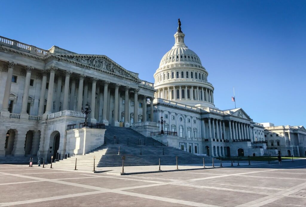 The US Capitol.